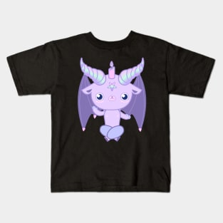 baphomet cute demon Kids T-Shirt